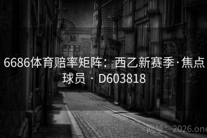 6686体育赔率矩阵：西乙新赛季·焦点球员 · D603818