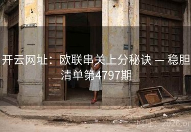 开云网址：欧联串关上分秘诀 — 稳胆清单第4797期