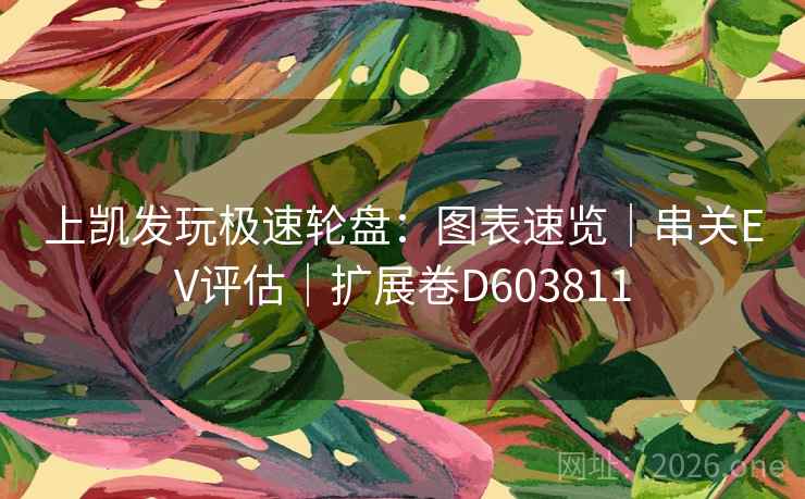 上凯发玩极速轮盘:图表速览|串关EV评估|扩展卷D603811 上凯发玩极速轮盘:图表速览|串关EV评估|扩展卷D603811