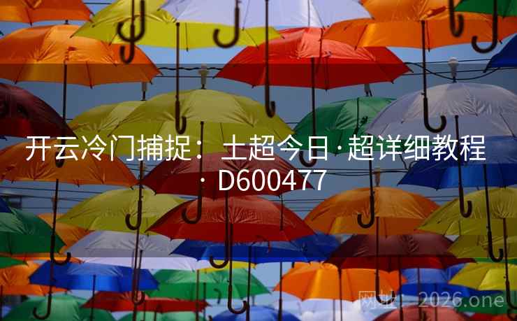 开云冷门捕捉:土超今日·超详细教程 · D600477 开云冷门捕捉:土超今日·超详细教程 · D600477